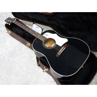 ギブソン(Gibson)のGibson J-45 エボニーブラック1960モデル　ピックアップ搭載(アコースティックギター)