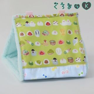 【文鳥緑 ブルー】バードテント 鳥用品(鳥)