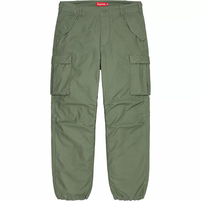 Supreme(シュプリーム)の32 Supreme Cargo Pant olive 21SS カーゴパンツ メンズのパンツ(ワークパンツ/カーゴパンツ)の商品写真