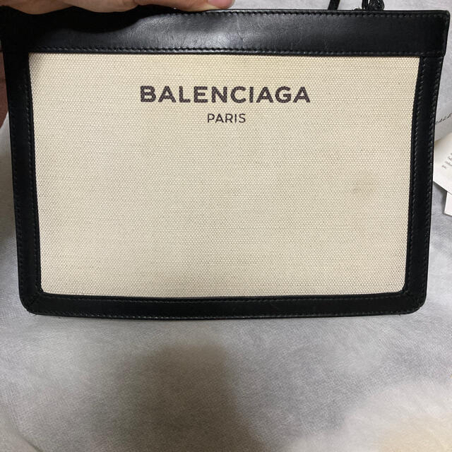 正規品BALENCIAGA ネイビーポシェット