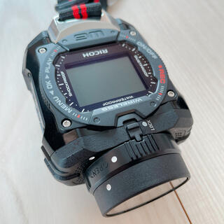 リコー(RICOH)のリコー WG-M1（BLACK）防水アクションカメラ 美品(ビデオカメラ)