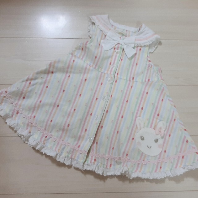 coeur a coeur(クーラクール)の！わけあり！　クーラクール　セーラー　ワンピース キッズ/ベビー/マタニティのキッズ服女の子用(90cm~)(ワンピース)の商品写真