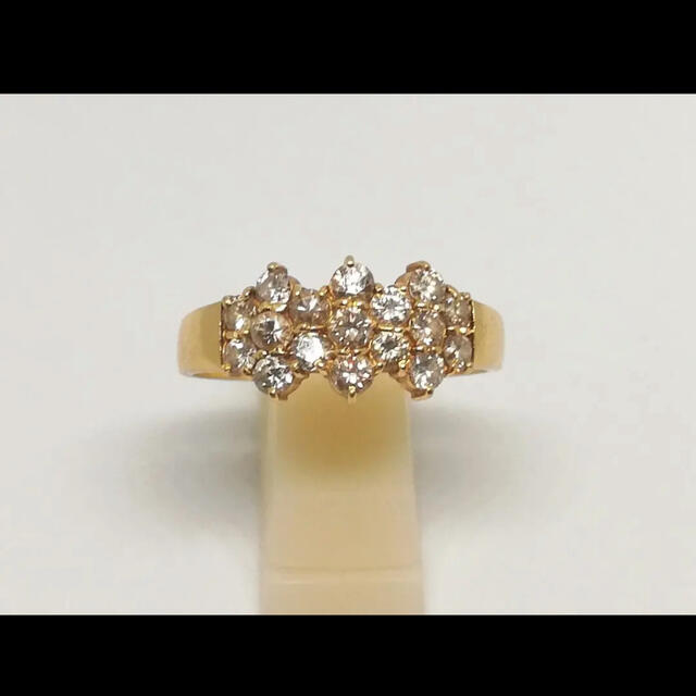 豪華 k18 1.07ct  ダイヤモンドリンク  20号 レディースのアクセサリー(リング(指輪))の商品写真