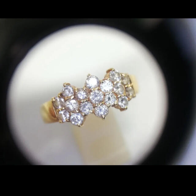 豪華 k18 1.07ct  ダイヤモンドリンク  20号 レディースのアクセサリー(リング(指輪))の商品写真