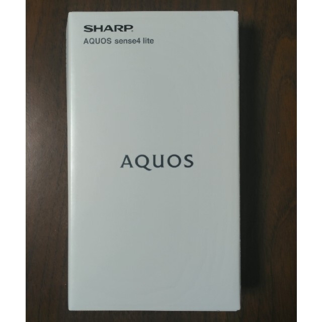 SHARP(シャープ)のAQUOS sense4 lite ブラック　SH-RM15 スマホ/家電/カメラのスマートフォン/携帯電話(スマートフォン本体)の商品写真