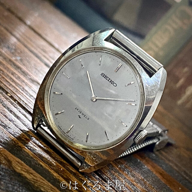 SEIKO(セイコー)の'68 vintage セイコー 手巻 ドレスウォッチ ブルーシルバー OH済み メンズの時計(腕時計(アナログ))の商品写真