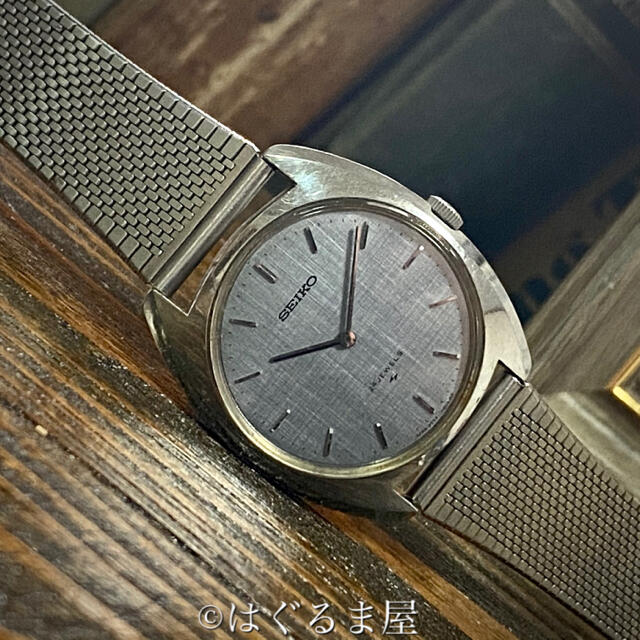 SEIKO(セイコー)の'68 vintage セイコー 手巻 ドレスウォッチ ブルーシルバー OH済み メンズの時計(腕時計(アナログ))の商品写真