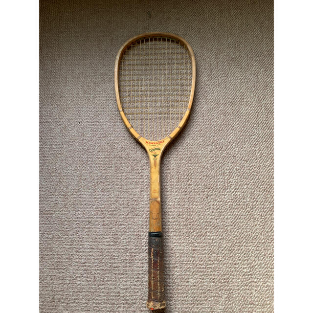 カワサキ - 昭和レトロ☆Kawasaki テニスラケット木製の通販 by 