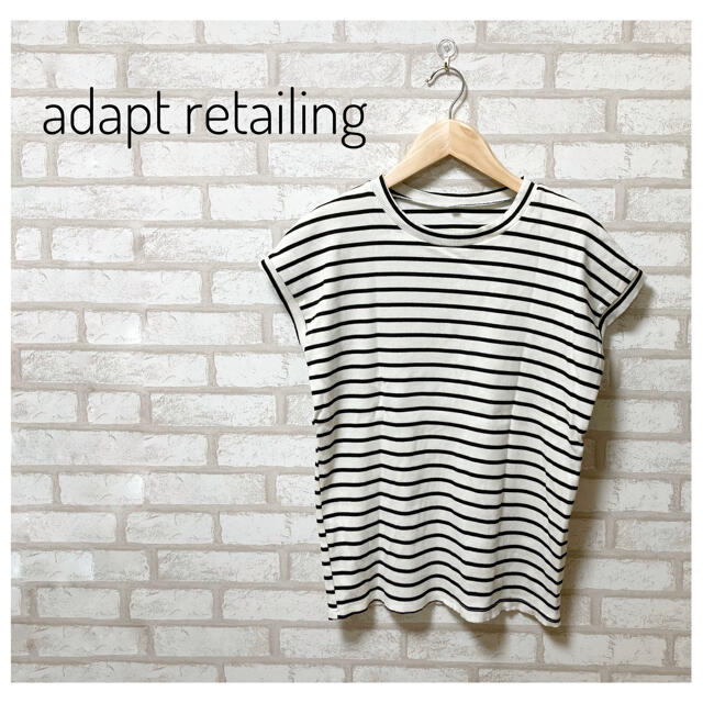 adapt(アダプト)のadapt retailing レディース 春ニット ボーダー L レディースのトップス(ニット/セーター)の商品写真