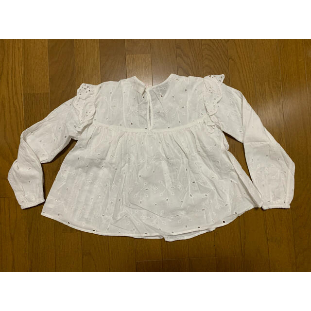 ZARA KIDS(ザラキッズ)のzara kids レースフレアブラウス 134cm キッズ/ベビー/マタニティのキッズ服女の子用(90cm~)(ブラウス)の商品写真