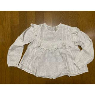 ザラキッズ(ZARA KIDS)のzara kids レースフレアブラウス 134cm(ブラウス)