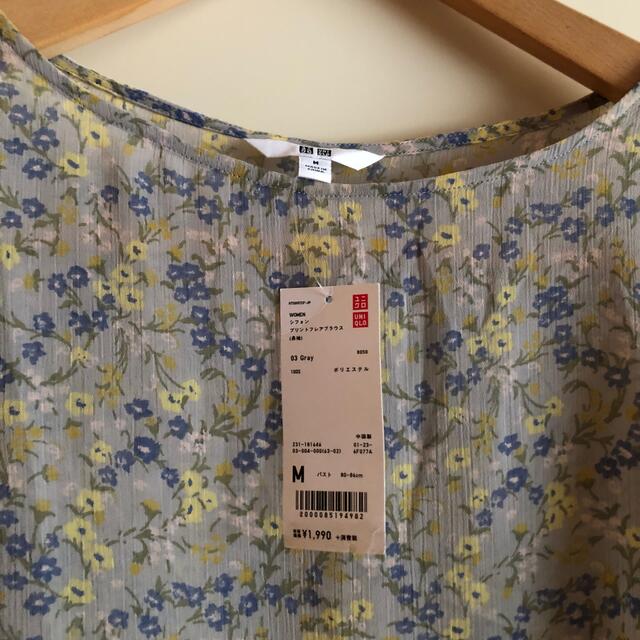 UNIQLO(ユニクロ)の新品ユニクロ　シフォンプリントブラウス レディースのトップス(シャツ/ブラウス(長袖/七分))の商品写真