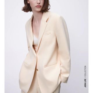 ZARA　ストレートカットブレザー　Mサイズ　オフホワイト