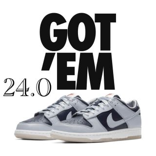 ナイキ(NIKE)のW DUNK LOW SP / COLLEGE NAVY WOLF GREY(スニーカー)