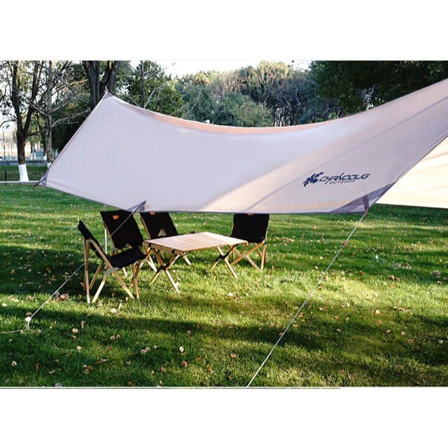 CHANODUG Premium natural tarp ヘキサタープセット スポーツ/アウトドアのアウトドア(テント/タープ)の商品写真