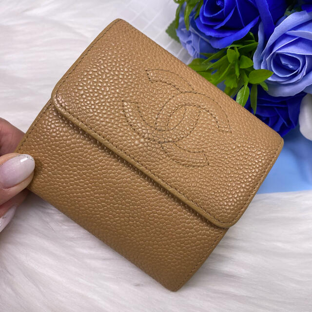 ✨中美品✨CHANEL シャネル ココマーク Wホック コンパクトウォレット-