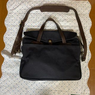 フィルソン(FILSON)のフィルソン　ブリーフケース　ネイビー色　美品(ビジネスバッグ)