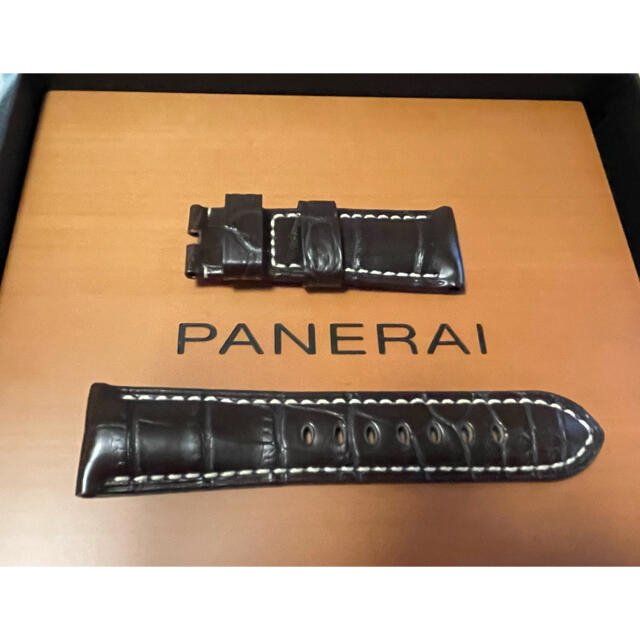 OFFICINE PANERAI(オフィチーネパネライ)の【新品未使用】パネライ ALLIGATOR SEMIMAT DARK BROWN メンズの時計(レザーベルト)の商品写真