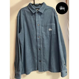 ステューシー(STUSSY)のSTUSSY Graffiti CordOvershirt Dusty Blue(シャツ)