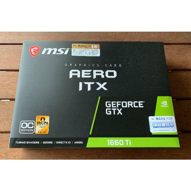 MSI GeForce GTX 1660 Ti AERO ITX 6G OCPC/タブレット
