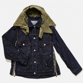 SACAI 19AW フード付きデニムジャケット  サイズ  1　 新品