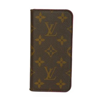 ルイヴィトン(LOUIS VUITTON)のLOUIS VUITTON iPhone X・フォリオ モノグラム ローズ(iPhoneケース)