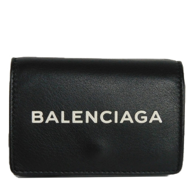 BALENCIAGA エブリデイ ミニウォレット 三つ折り財布 ロゴ | www