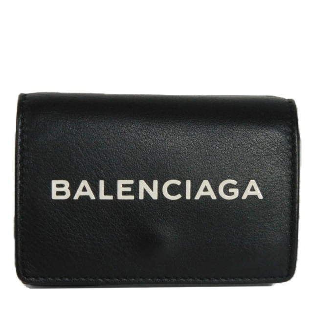 BALENCIAGA エブリデイ ミニウォレット 三つ折り財布 ロゴ