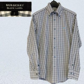 バーバリーブラックレーベル(BURBERRY BLACK LABEL)のBURBERRY BLACK LABEL ボタンダウン　ギンガムチェック　Ｍ(シャツ)