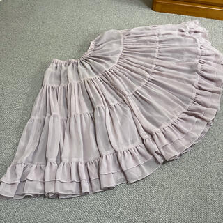 ヴィクトリアンメイデン(Victorian maiden)のヴィクトリアンメイデン　ボリュームシフォンフリルペチコートスカート(ロングスカート)