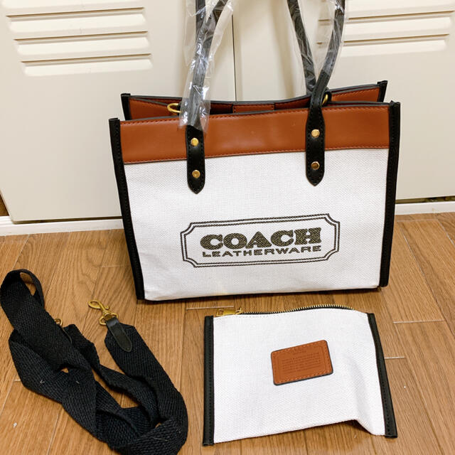 coach新品バッグ★キャンバス★コーチトートバッグ