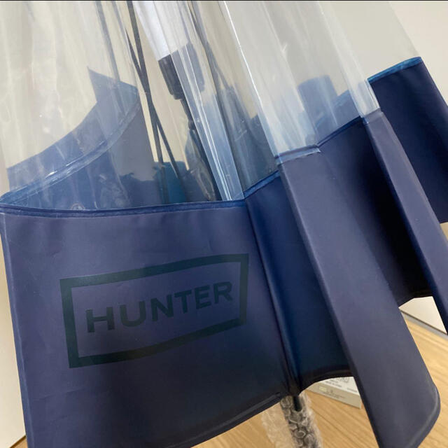 HUNTER(ハンター)の新品　未使用　タグ付き　hunter ロゴ　傘　アンブレラ　  長傘 レディースのファッション小物(傘)の商品写真