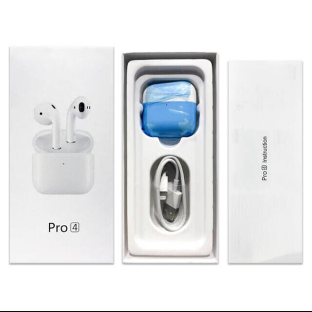 【最新版】ワイヤレスイヤホン　Air pro4 (AirPod4 mini) スマホ/家電/カメラのオーディオ機器(ヘッドフォン/イヤフォン)の商品写真