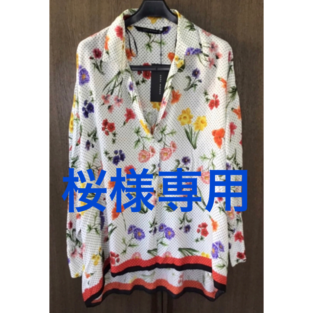 ZARA(ザラ)の【桜様専用】ZARA  とろみプルオーバー　 レディースのトップス(シャツ/ブラウス(長袖/七分))の商品写真