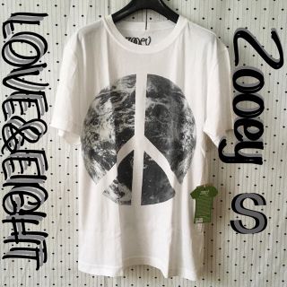 バーニーズニューヨーク(BARNEYS NEW YORK)のZOOEYandLOVE&EIGHTゾーイーUS限定peaceアースTシャツ(Tシャツ/カットソー(半袖/袖なし))