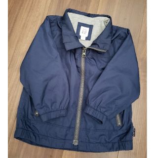 ベビーギャップ(babyGAP)のGAP　1歳半〜3歳　春秋パーカー　無地　ネイビー  90 95 100(ジャケット/上着)