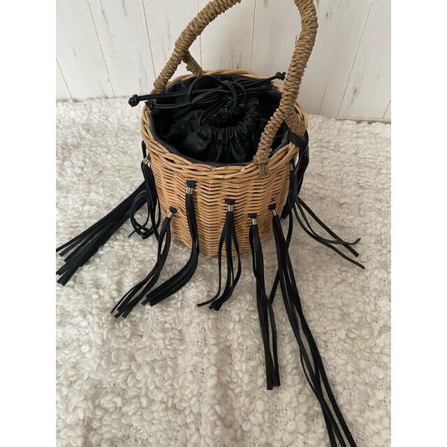 LUDLOW - KONANさまご専用⭐︎ラドロー フリンジかごバッグ 美品⭐︎の