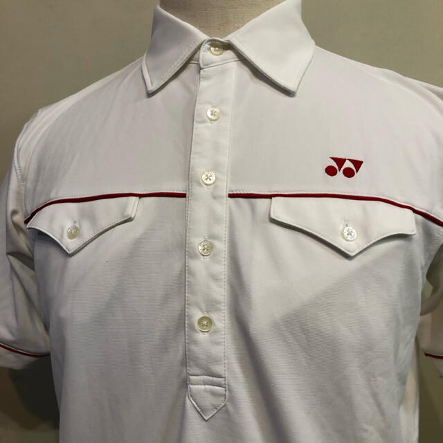 YONEX(ヨネックス)のヨネックス ゴルフ ポロシャツ 日本製 ホワイト  Lサイズ スポーツ/アウトドアのゴルフ(ウエア)の商品写真