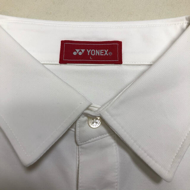 YONEX(ヨネックス)のヨネックス ゴルフ ポロシャツ 日本製 ホワイト  Lサイズ スポーツ/アウトドアのゴルフ(ウエア)の商品写真