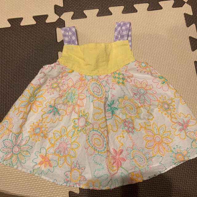 ANNA SUI mini(アナスイミニ)のANNA SUI mini アナスイ　ミニチュニック　ワンピース　パンツ　80 キッズ/ベビー/マタニティのベビー服(~85cm)(タンクトップ/キャミソール)の商品写真