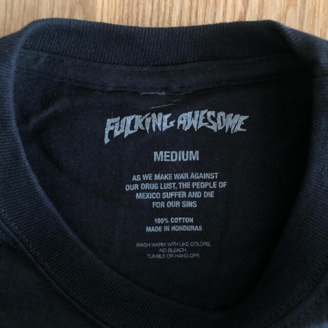 【完売品】 Fucking awesome tシャツ ブラック ワンポイントロゴ