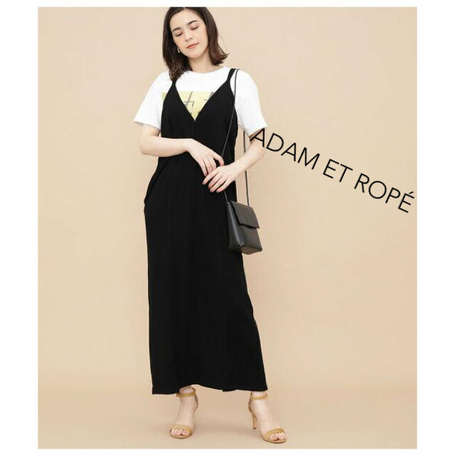 Adam et Rope'(アダムエロぺ)の【チャッピー様専用】アダムエロペ ワッフルリボンワンピ ロングワンピース レディースのワンピース(ロングワンピース/マキシワンピース)の商品写真