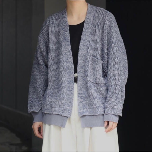 yoke 5G Connecting Rib Cardigan xs 1メンズ