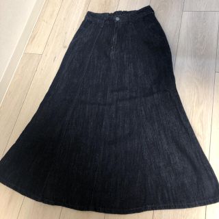 シマムラ(しまむら)のterawear emu デニムスカート　S  濃紺(ロングスカート)