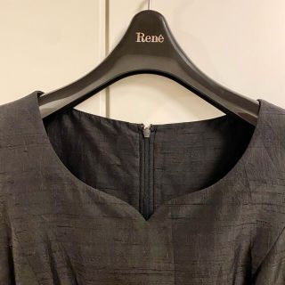 ハロッズ(Harrods)の♡美品♡ Harrods シルク100% ブラックワンピース 着用2回 (ひざ丈ワンピース)