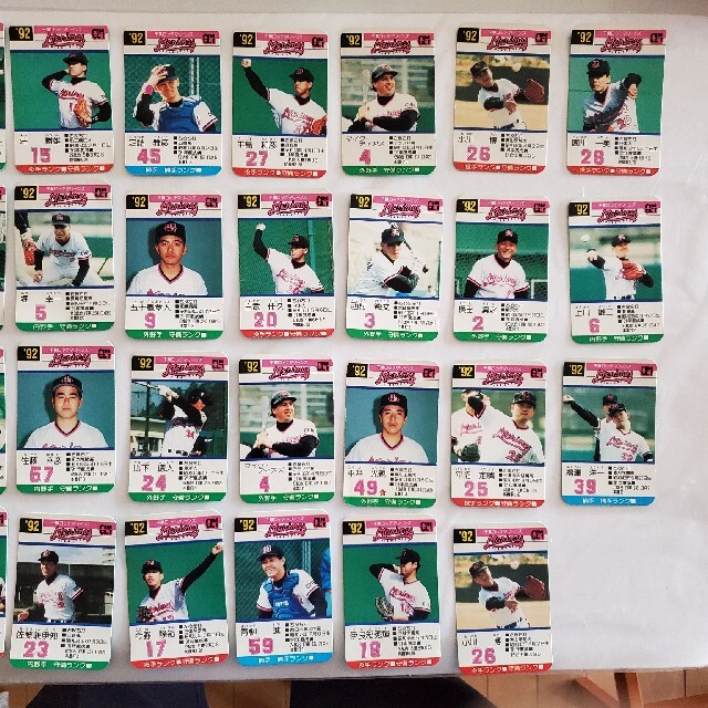 Takara Tomy(タカラトミー)のタカラプロ野球カードゲーム千葉ロッテマリーンズ1992年度31枚 エンタメ/ホビーのテーブルゲーム/ホビー(野球/サッカーゲーム)の商品写真