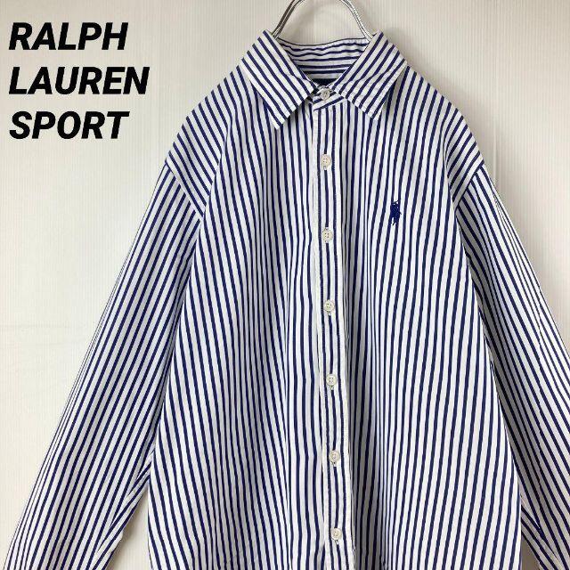 Ralph Lauren(ラルフローレン)のRALPH LAUREN SPORTラルフローレンスポーツ長袖ストライプシャツ8 レディースのトップス(シャツ/ブラウス(長袖/七分))の商品写真