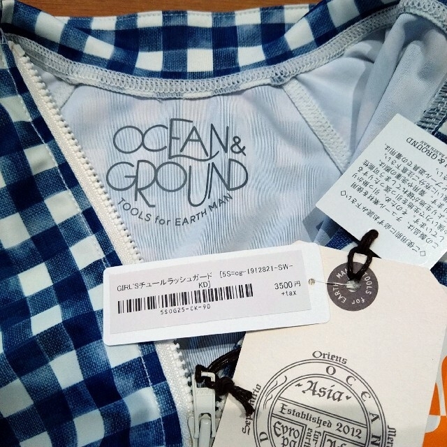 MARKEY'S(マーキーズ)のocean&ground　ラッシュガード　90 新品　女の子 キッズ/ベビー/マタニティのキッズ服女の子用(90cm~)(水着)の商品写真