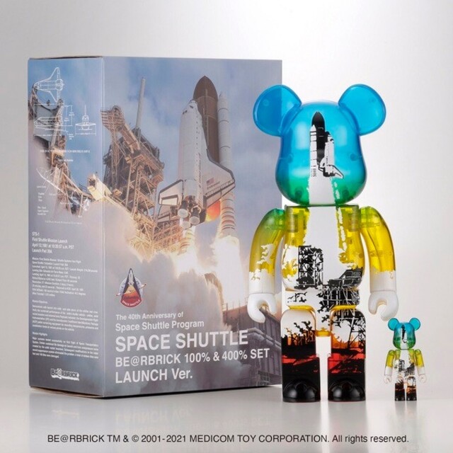 SPACE SHUTTLE BE@RBRICK LAUNCH Ver. 100%