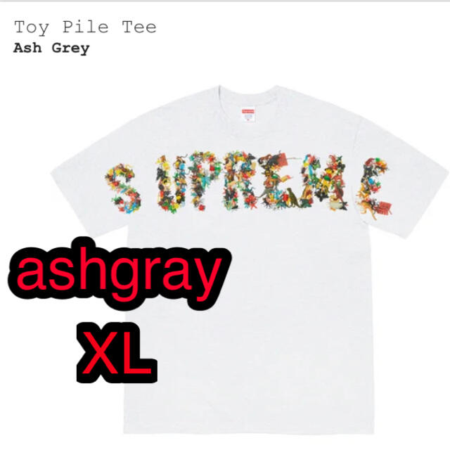 Supreme(シュプリーム)のsupreme toy pile tee XL ashgray シュプリーム メンズのトップス(Tシャツ/カットソー(半袖/袖なし))の商品写真